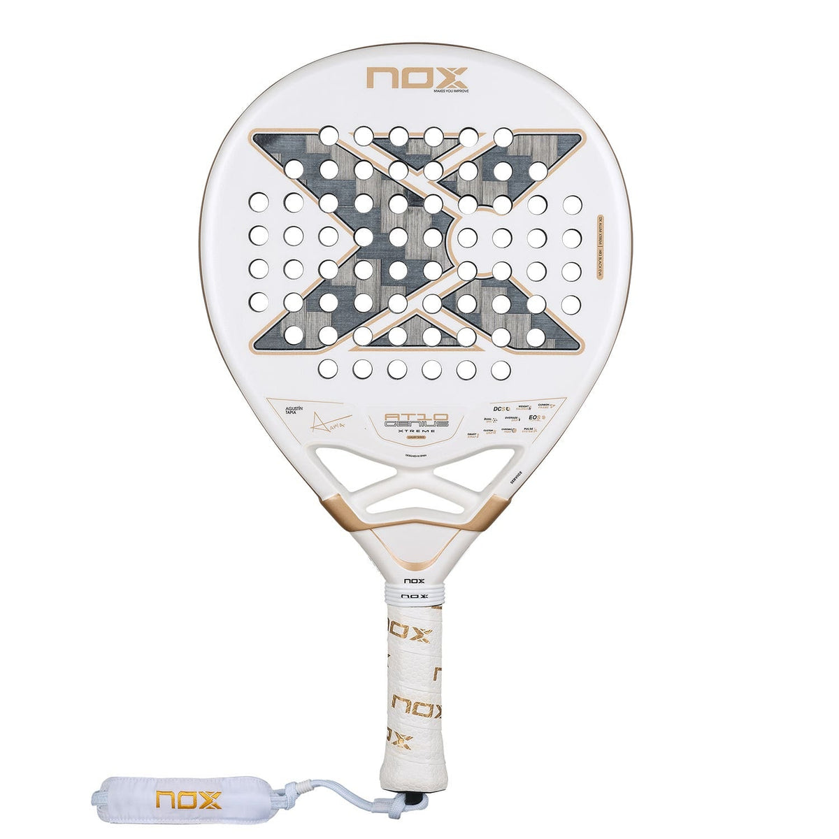 Raquette de padel Nox AT10 Genius 12K Xtrem Alum 2026 d'Agustín Tapia