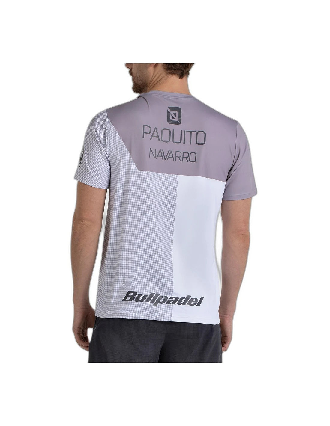 T-shirt de padel Bullpadel Paquito Navarro 26 Blanc – vue 2