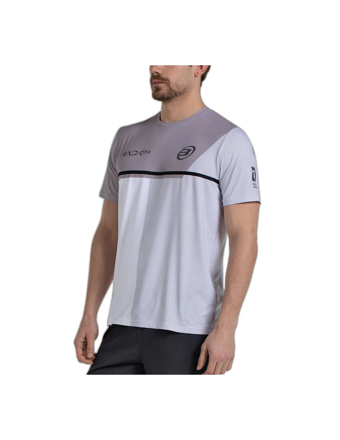 T-shirt de padel Bullpadel Paquito Navarro 26 Blanc – vue 3