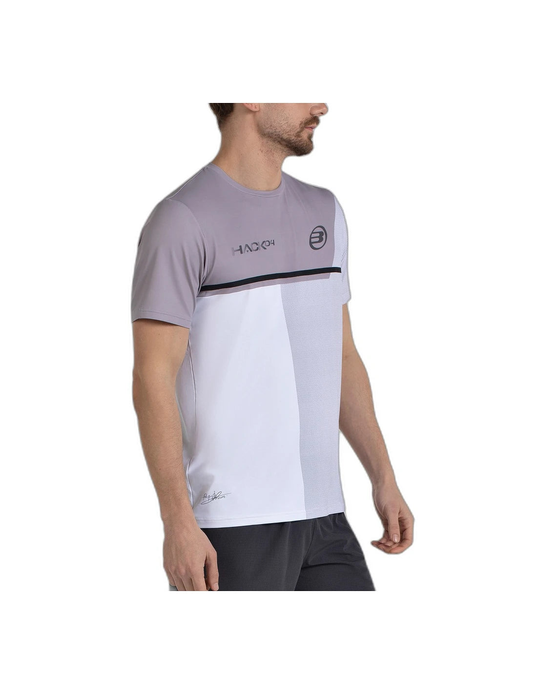 T-shirt de padel Bullpadel Paquito Navarro 26 Blanc – vue 4