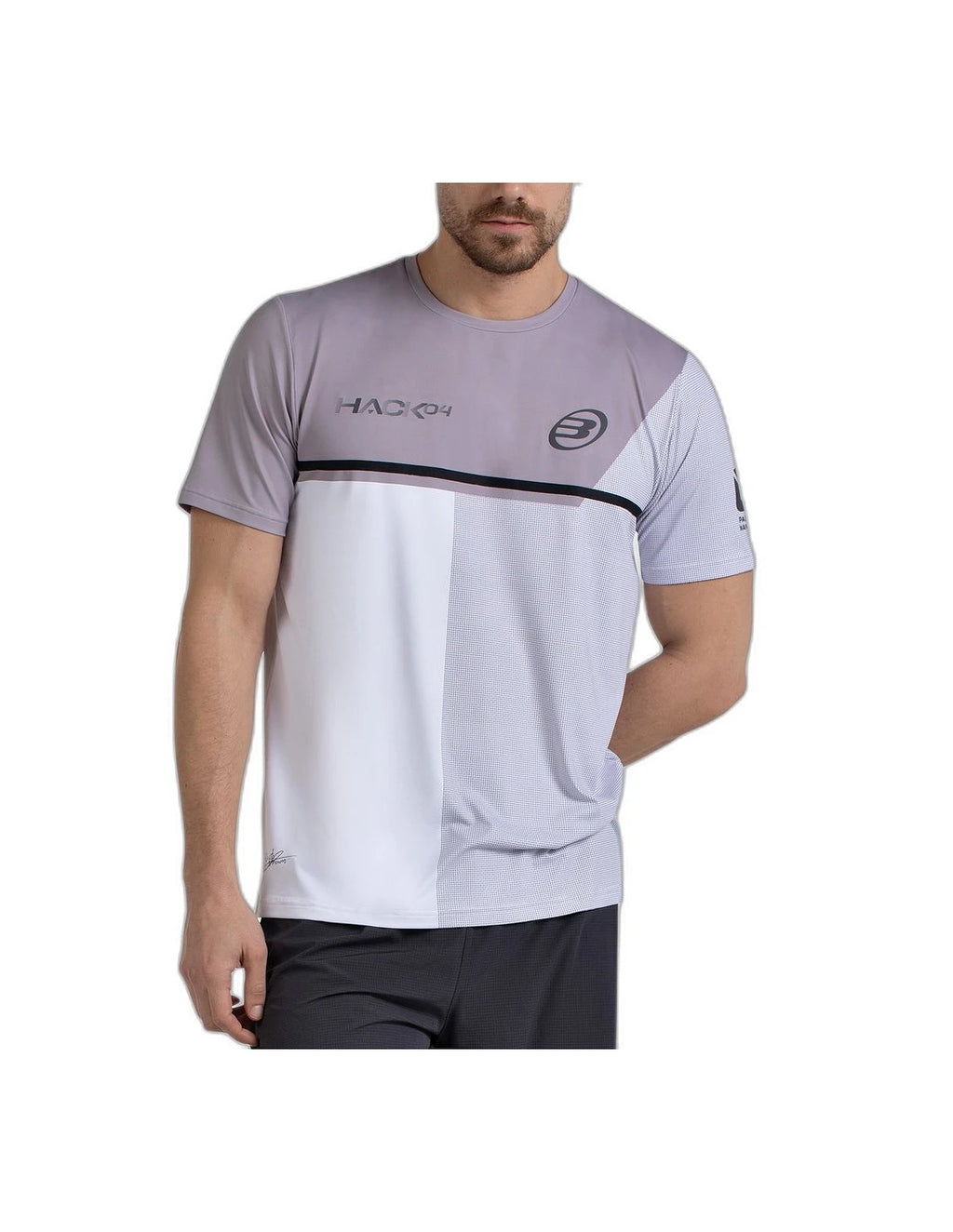 T-shirt de padel Bullpadel Paquito Navarro 26 Blanc – vue 5