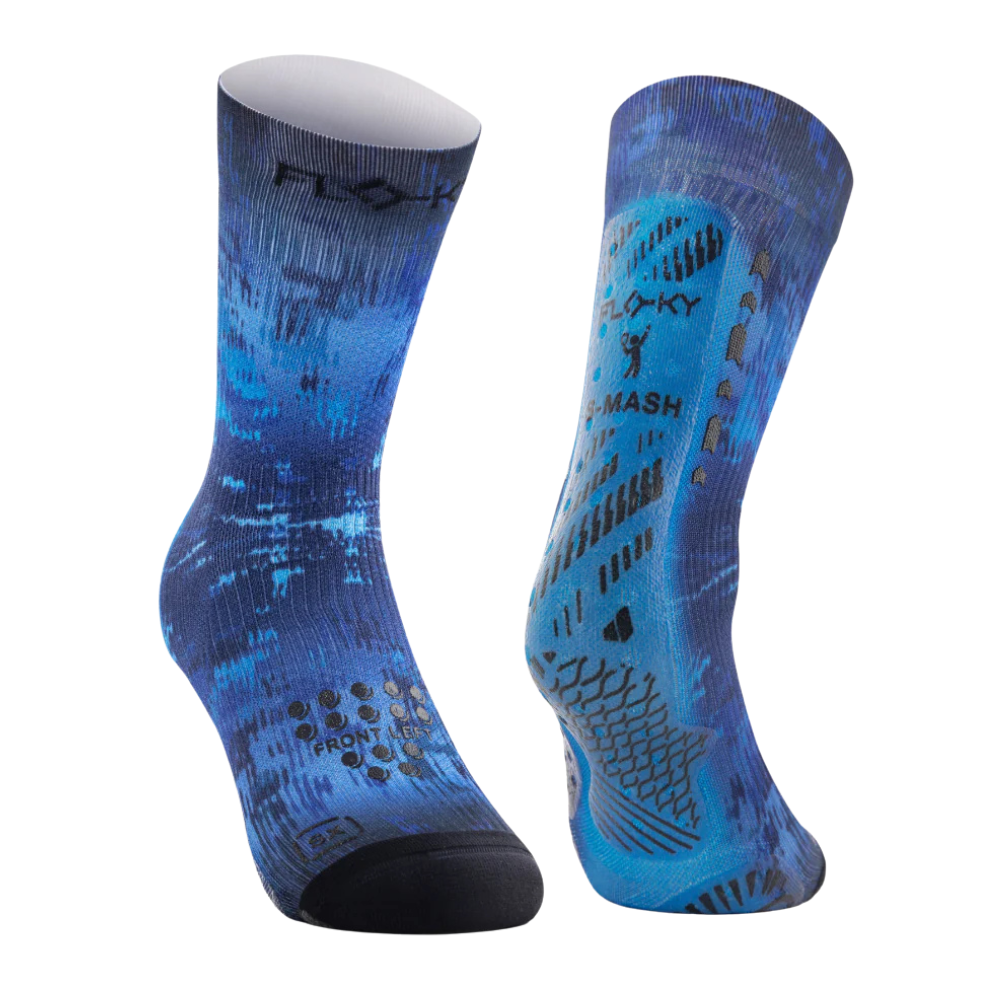 Chaussettes de padel Floky S-Mash 3D Fantasy Blue Supernova – vue 4