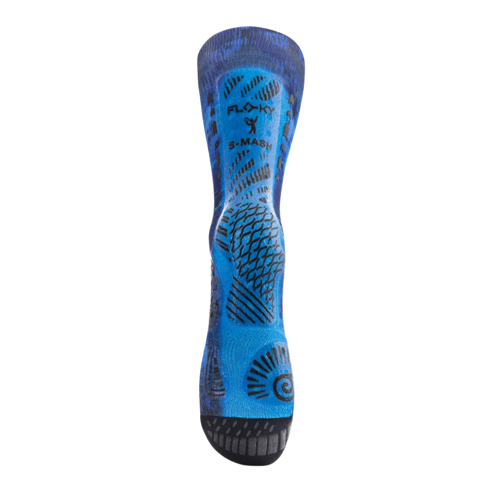 Chaussettes de padel Floky S-Mash 3D Fantasy Blue Supernova – vue 3