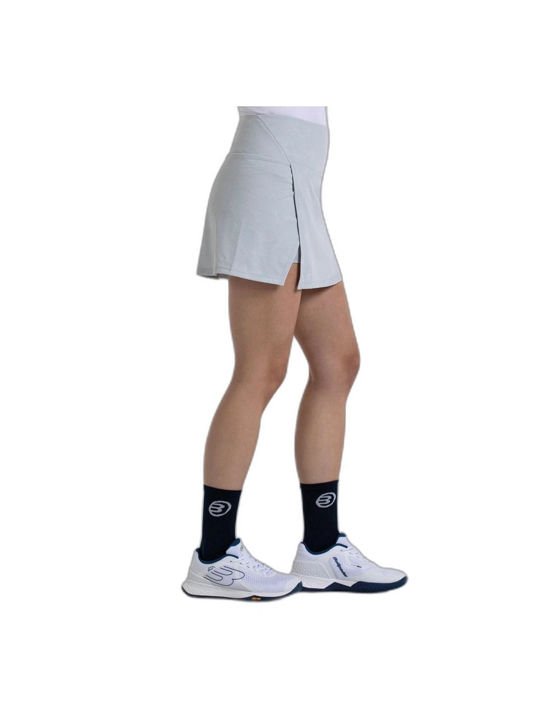 Jupe de padel Bullpadel Padina Gris clair – vue 3
