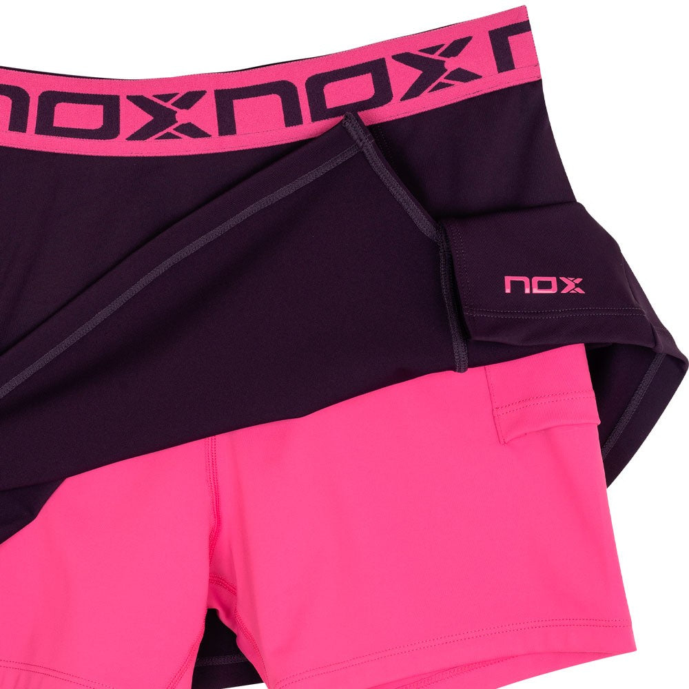 Jupe de padel Nox Pro Blackberry Rose – vue 3