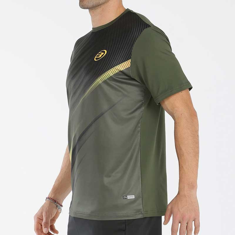 T-shirt de padel Bullpadel Maripi Kaki – vue 3