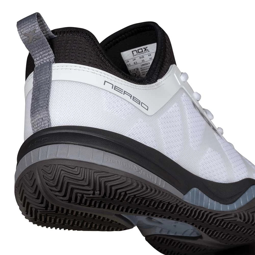 Chaussures de padel Nox Nerbo White/Raven – vue 4