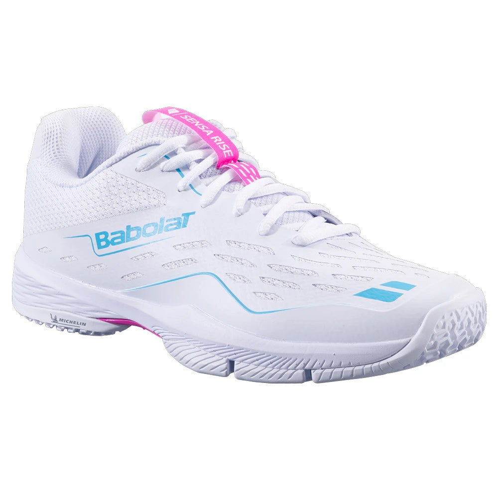 Chaussures de padel Babolat Sensa Rise W White – vue 2
