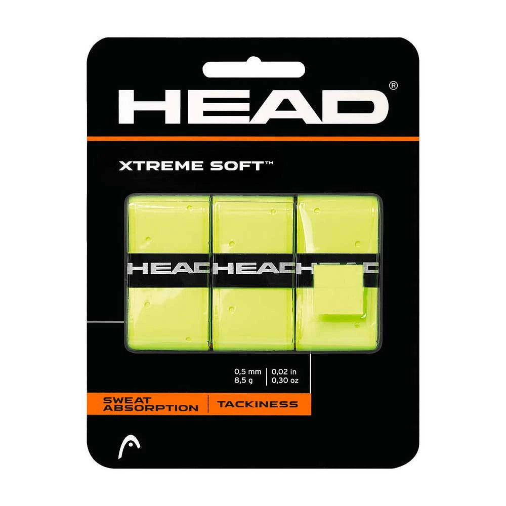 Lot de 3 overgrips Head XtremeSoft Jaune