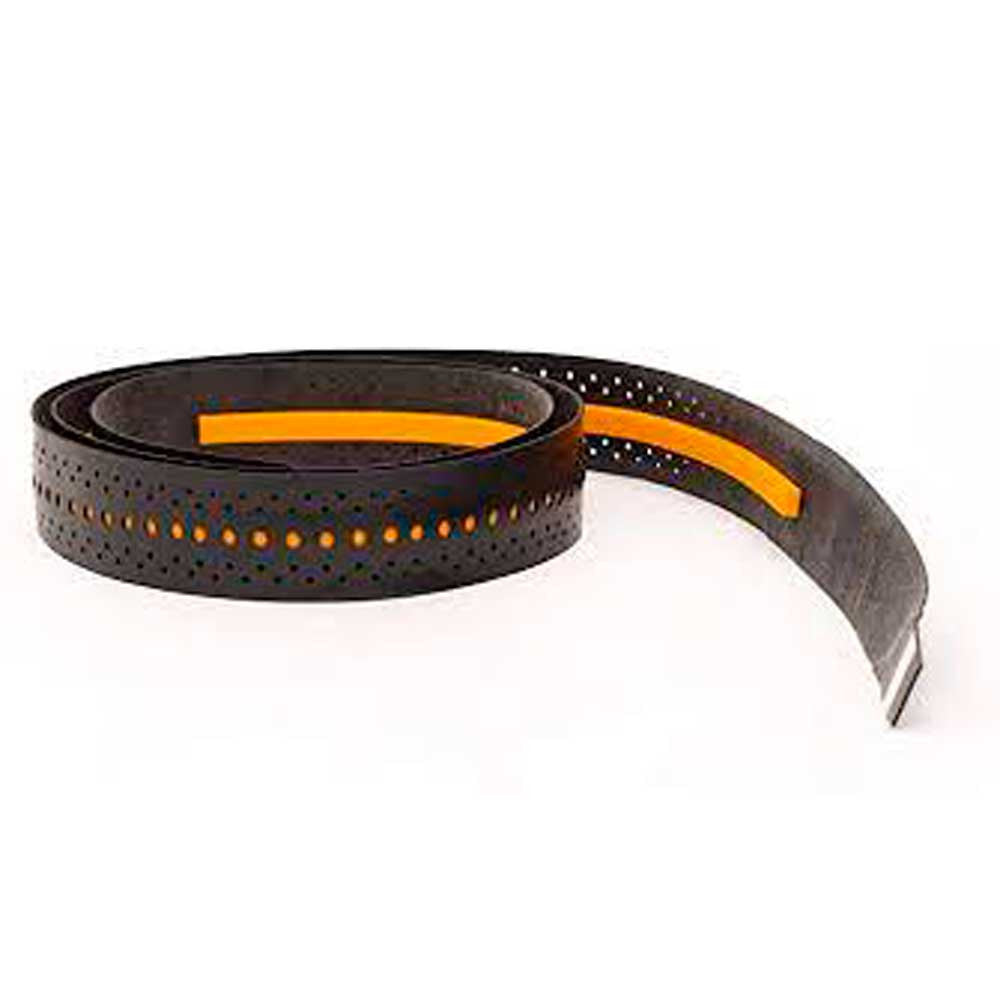Grip Dual Pro Noir/Orange + Overgrip Shockout – vue 2
