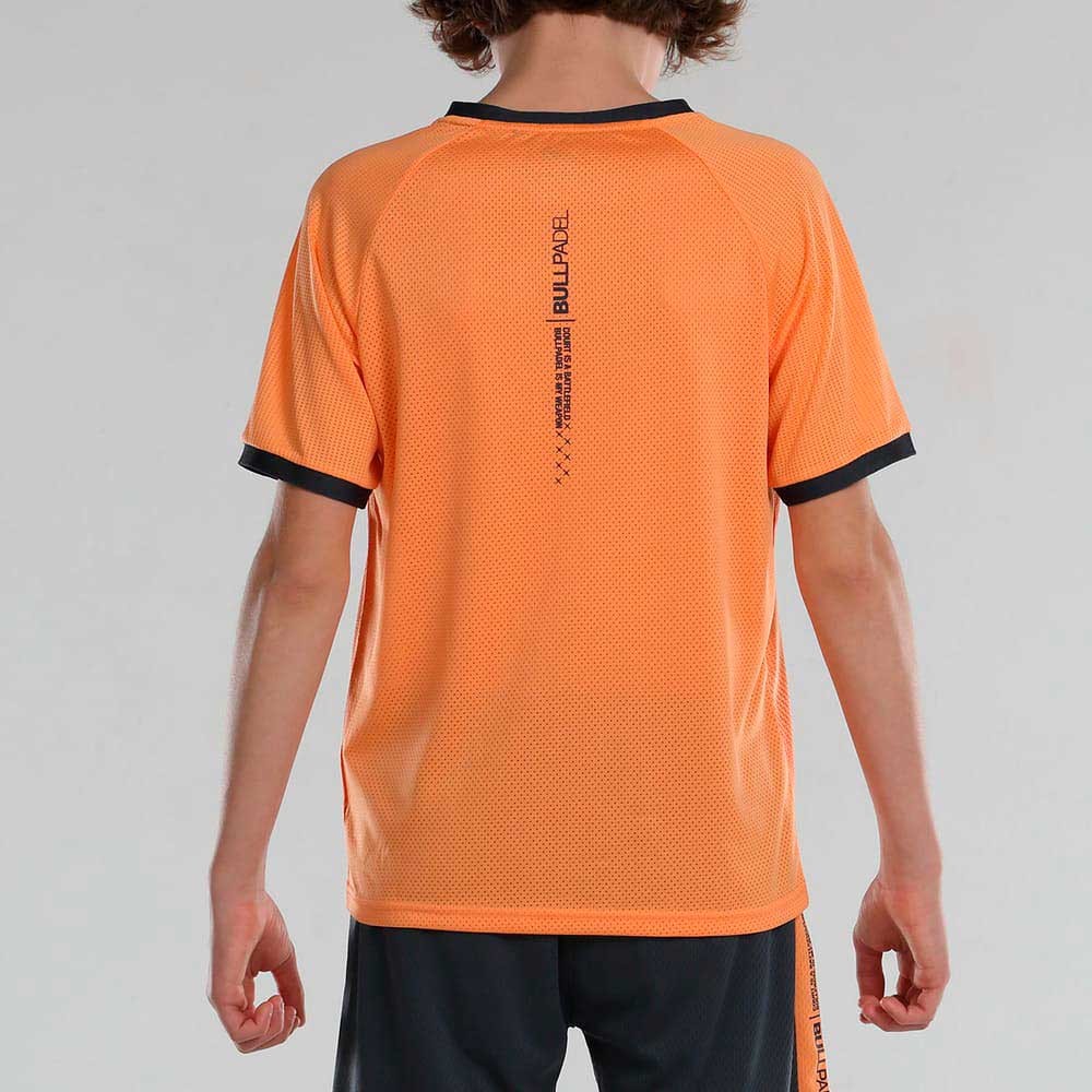 T-shirt de padel Bullpadel Actua Jr. Orange – vue 3