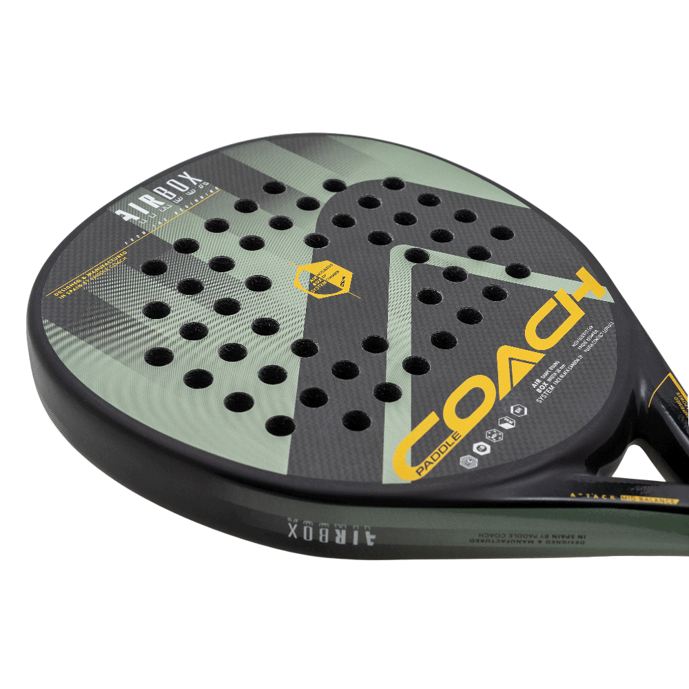 Raquette de padel Paddle Coach Airbox Attack 2025 – vue 3