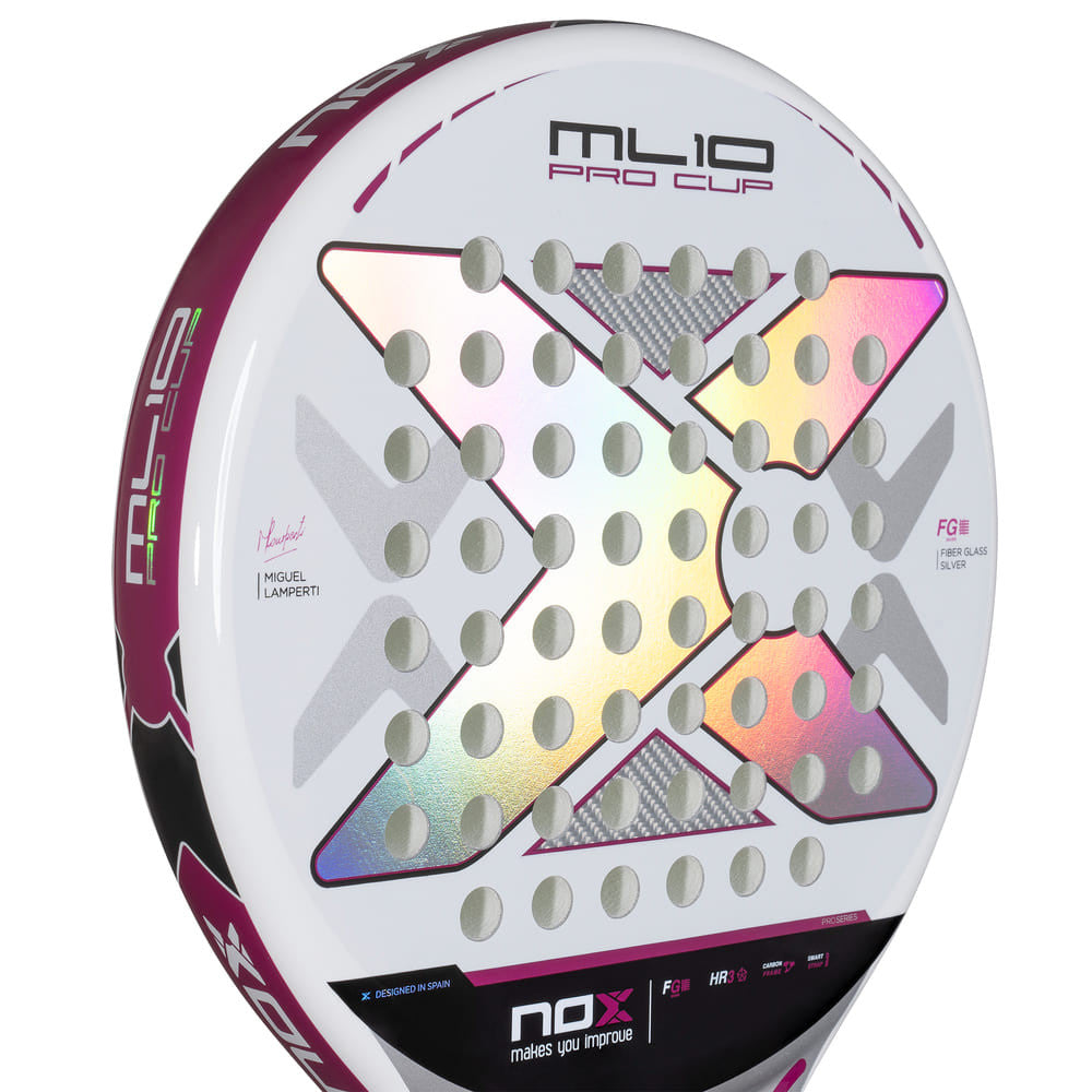 Raquette de padel Nox ML10 Pro Cup Silver 2025 – vue 3