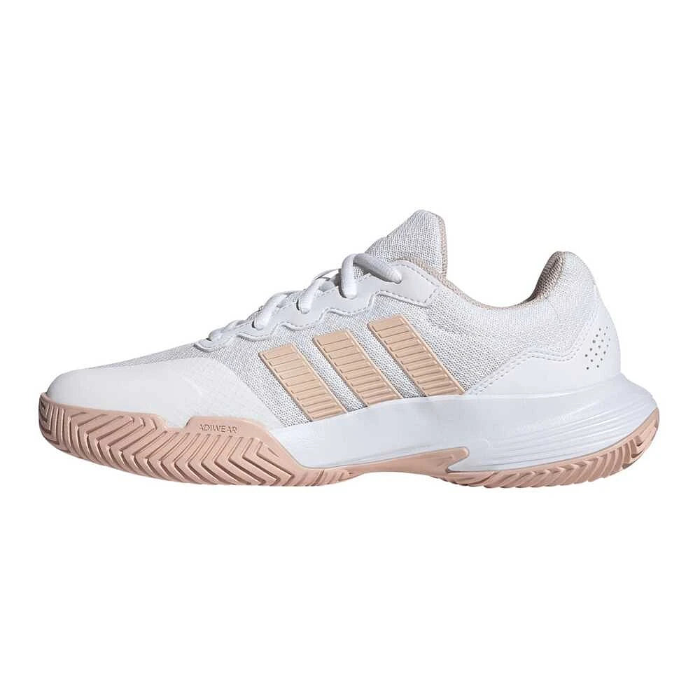 Chaussures de padel Adidas Gamecourt 2 W FTWR White/Pink – vue 3