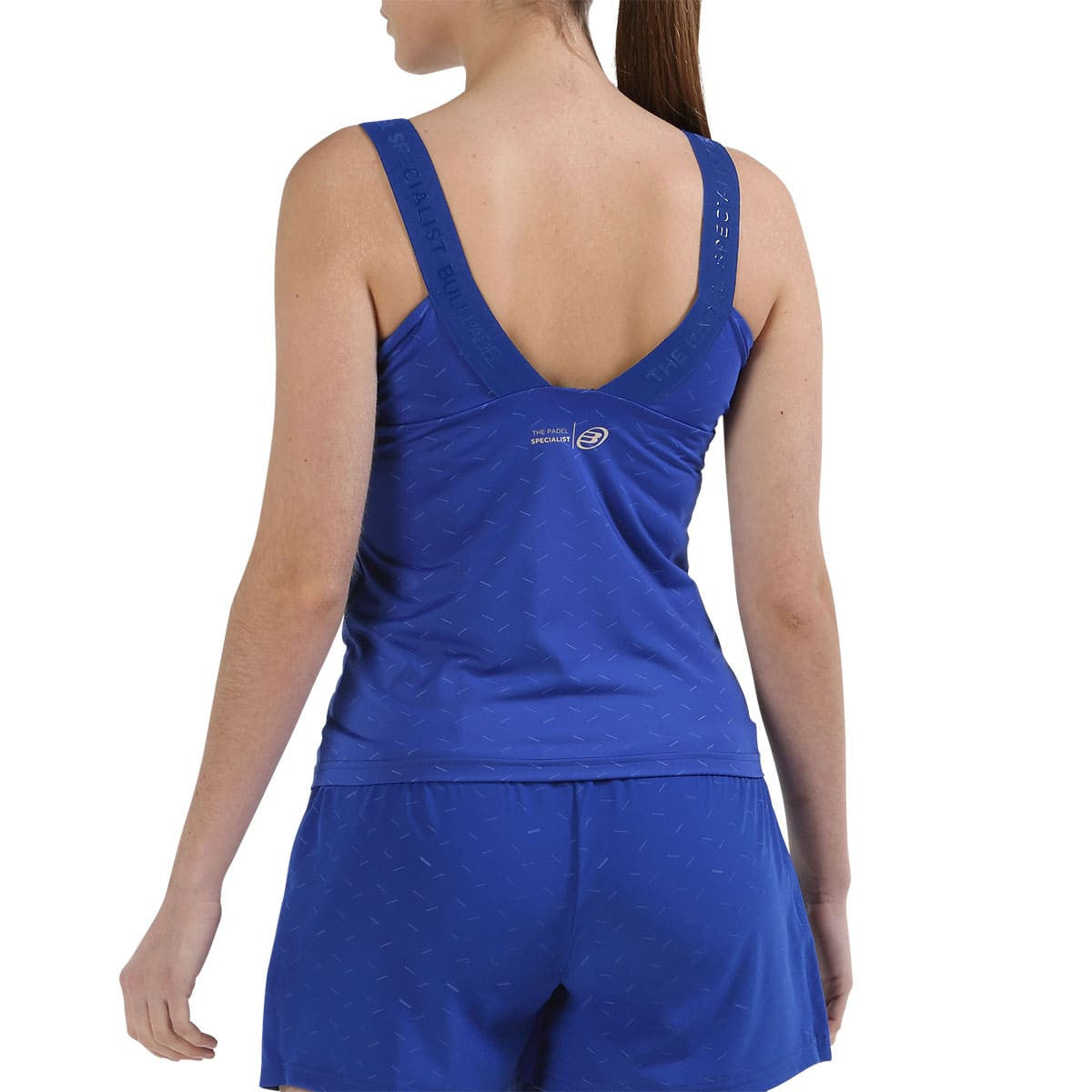 T-shirt de padel Bullpadel Polar Bleu Klein – vue 2