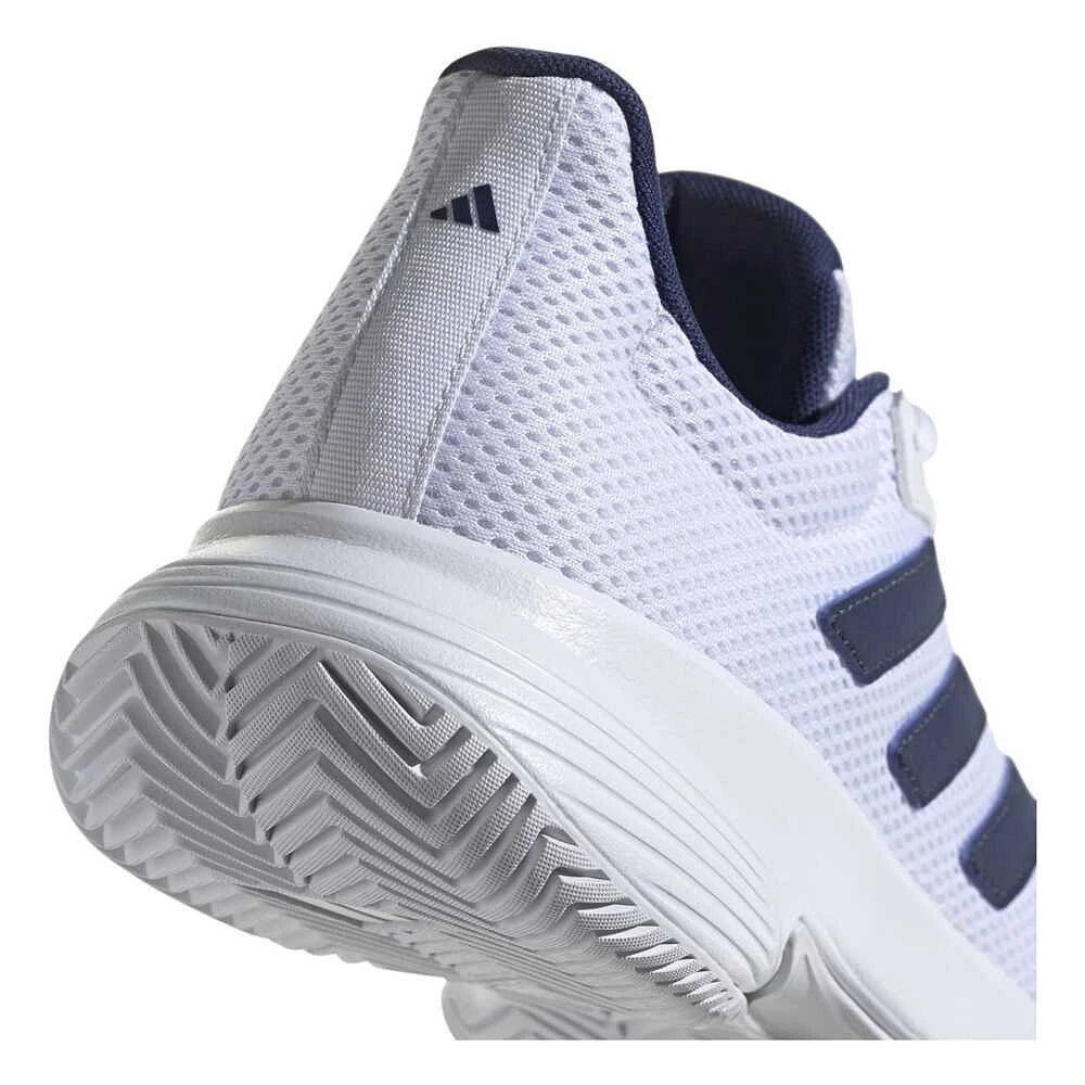 Chaussures de padel Adidas Gamecourt Lite White/Blue – vue 4