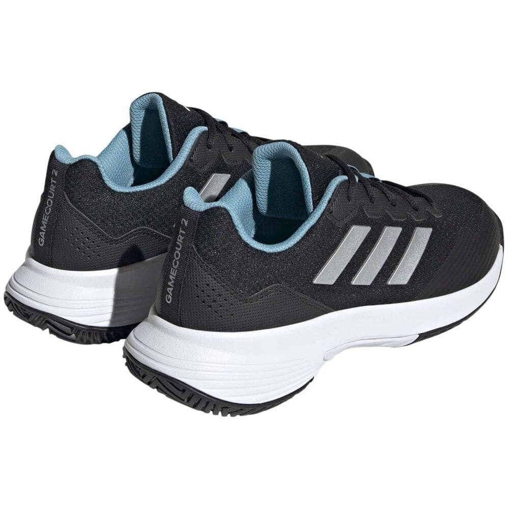 Chaussures de padel Adidas Gamecourt 2 W Black/Silver – vue 3