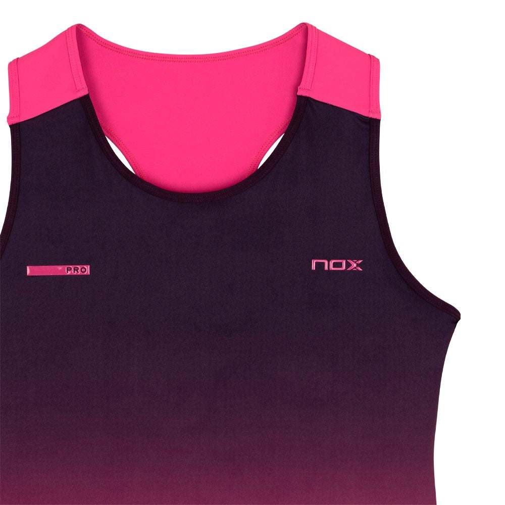 T-shirt de padel Nox Pro Blackberry Rose Dégradé – vue 3