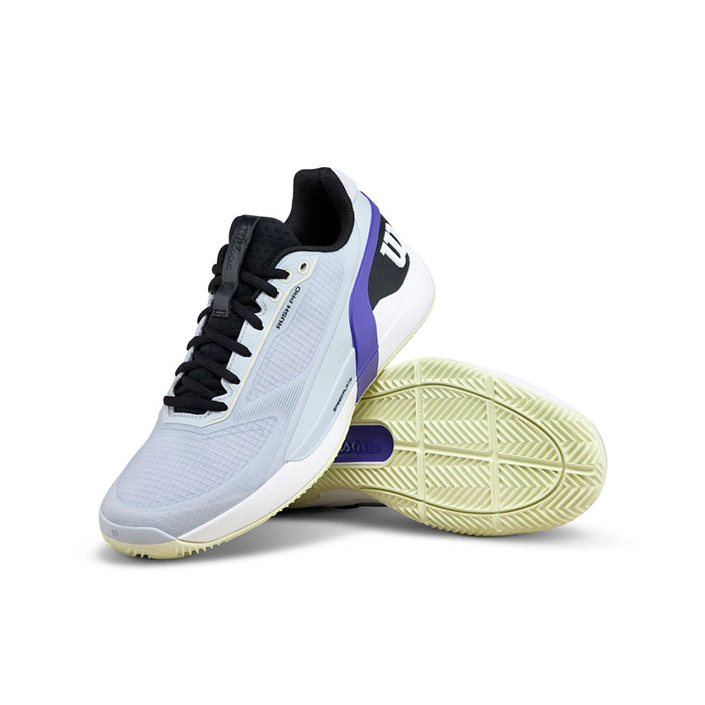 Chaussures de padel Wilson Rush Pro 5 Clay Gray Dawn – vue 3