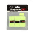 Lot de 3 overgrips Bullpadel Comfort Jaune Fluo