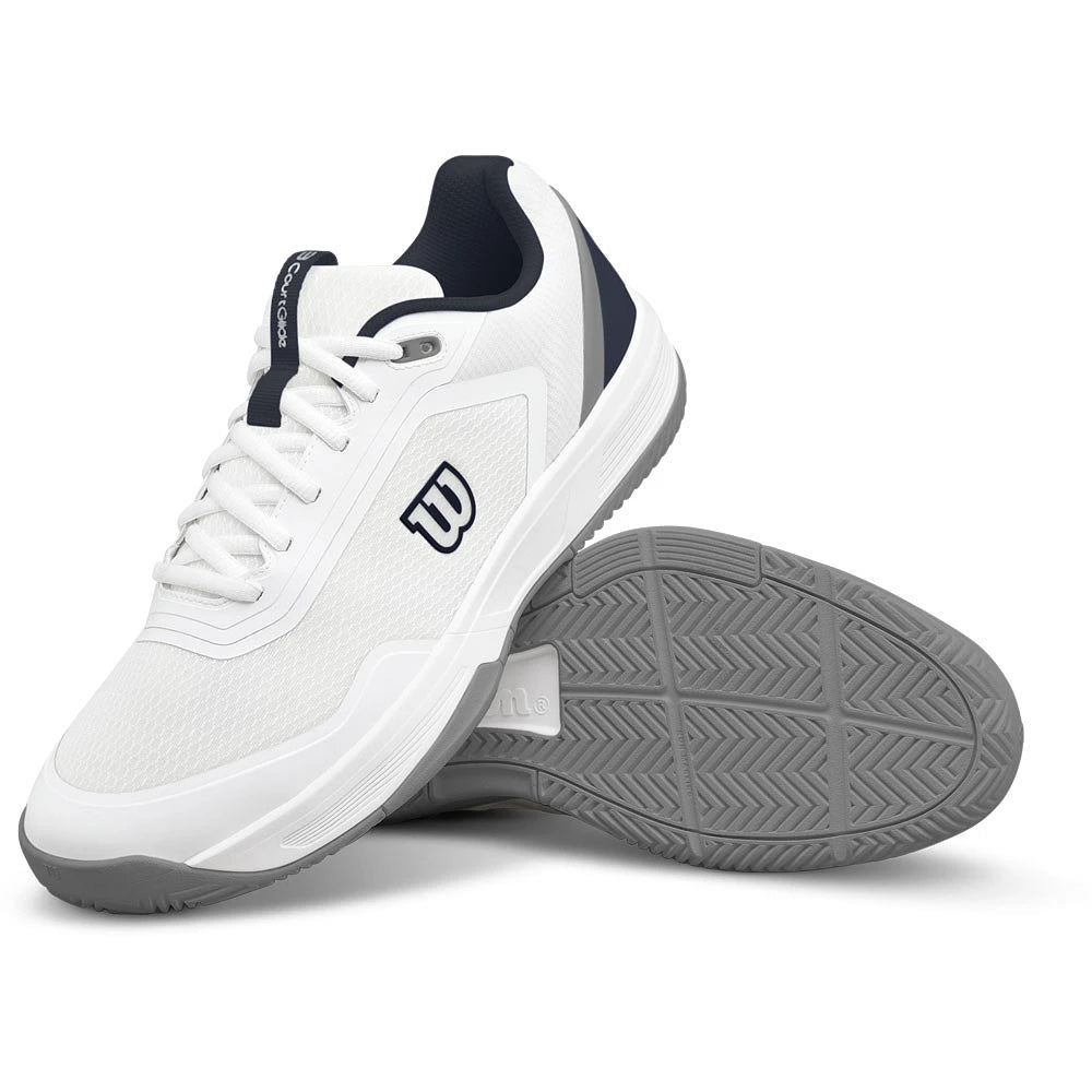 Chaussures de padel Wilson Courtglide White/Navy Men – vue 2