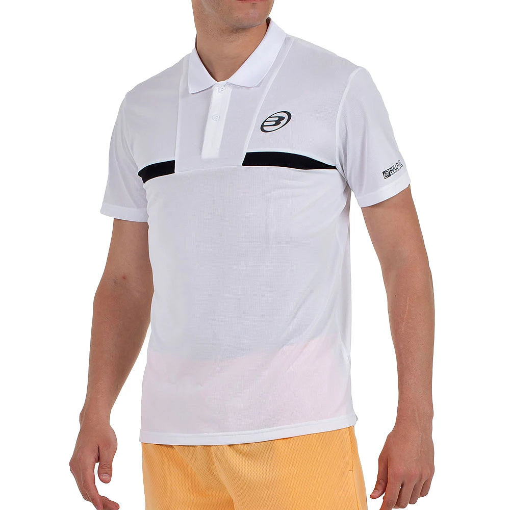 Polo de padel Bullpadel Calzadil Blanc – vue 2