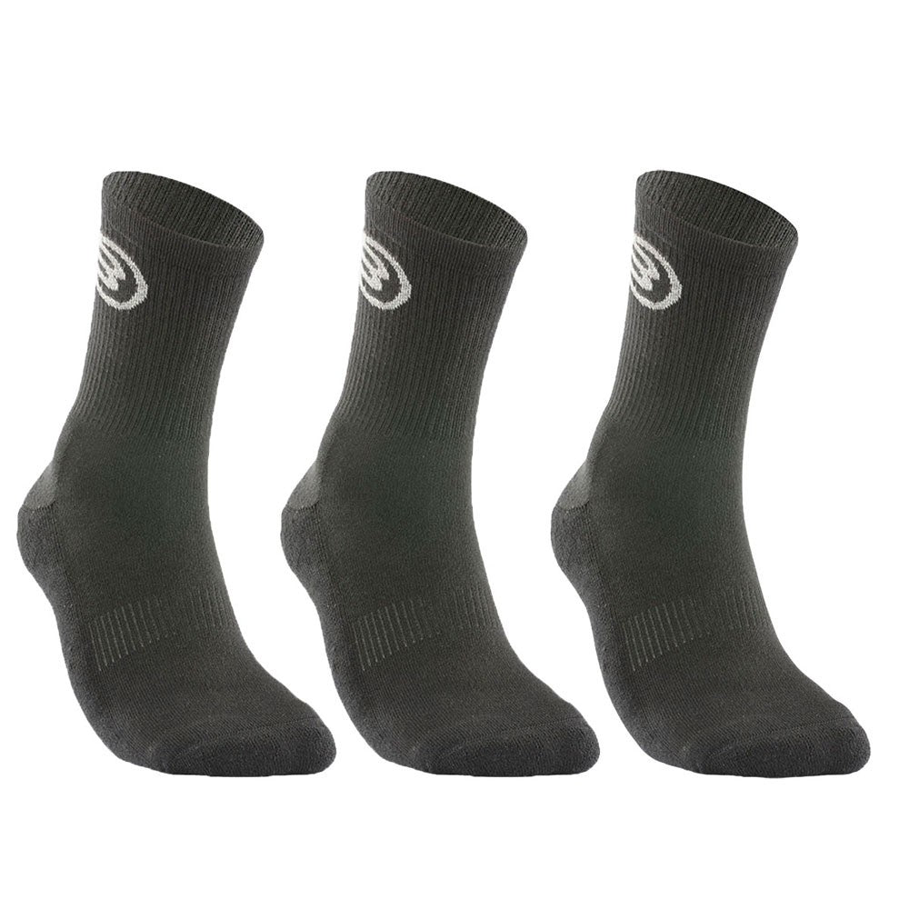 Lot de 3 paires de chaussettes de padel Bullpadel BP252 I Noirs