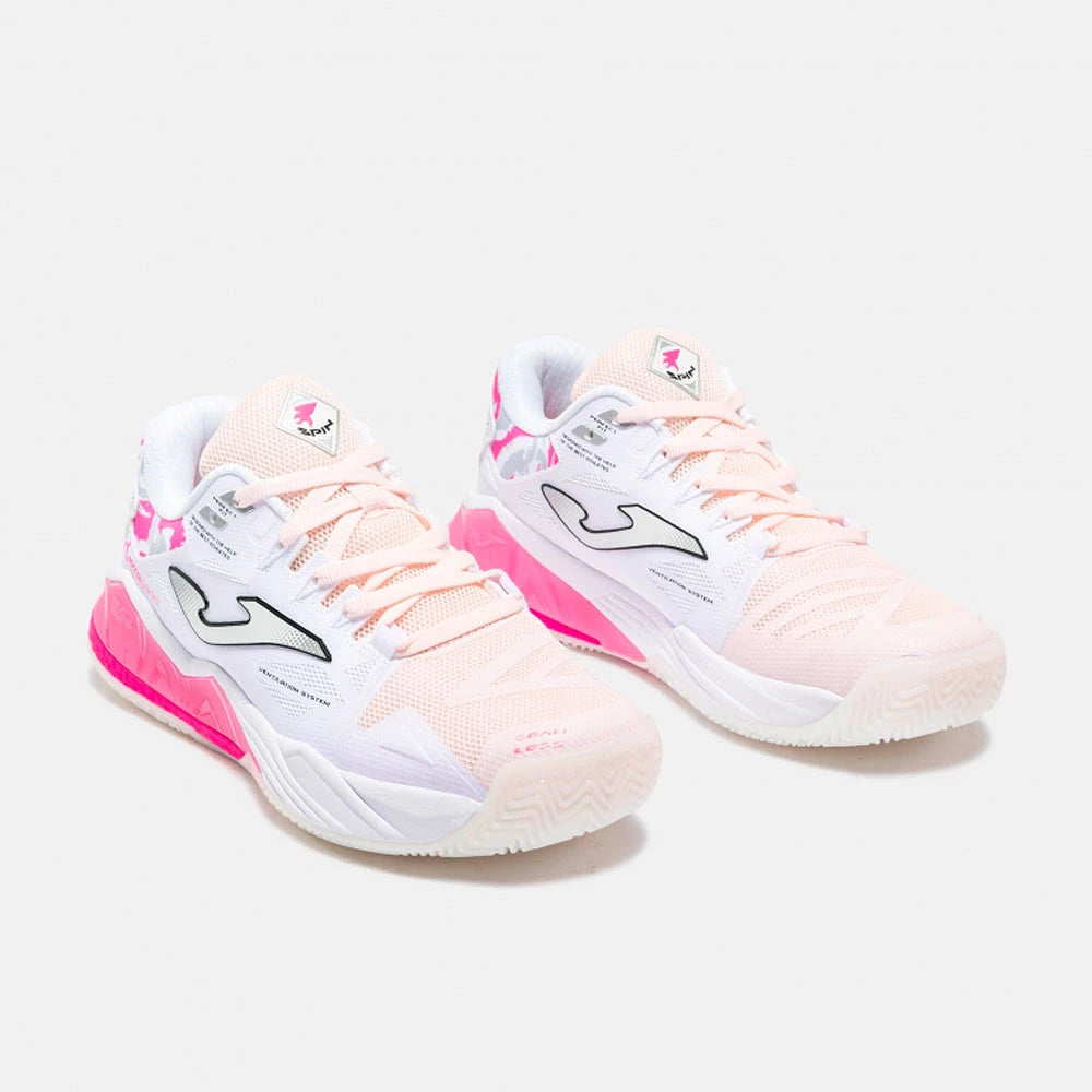 Chaussures de padel Joma Spin Lady 2632 Blanc/Rose – vue 4