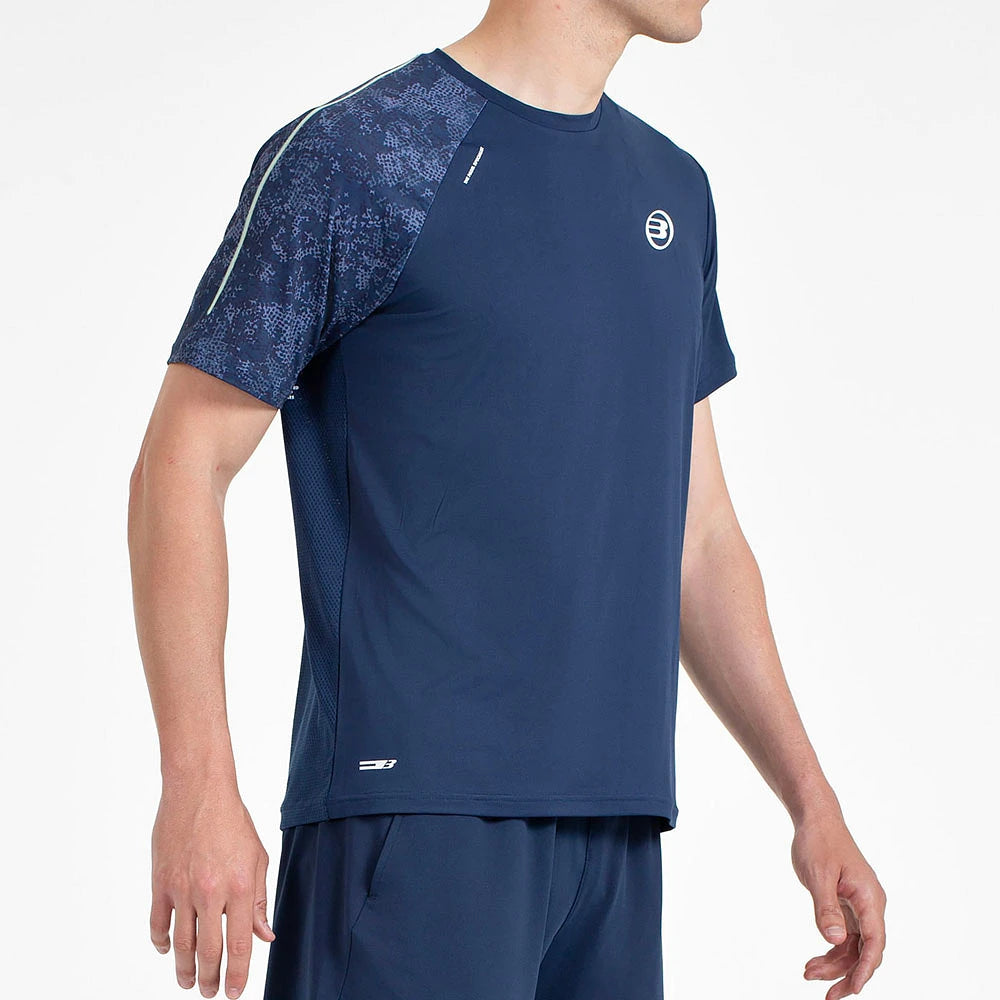 T-shirt de padel Bullpadel Mazaron Bleu – vue 2