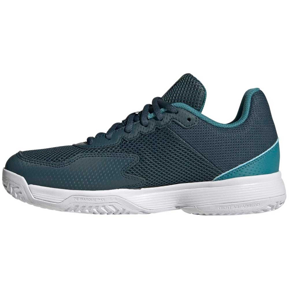 Chaussures de padel Adidas Courtflash K Green Junior – vue 4
