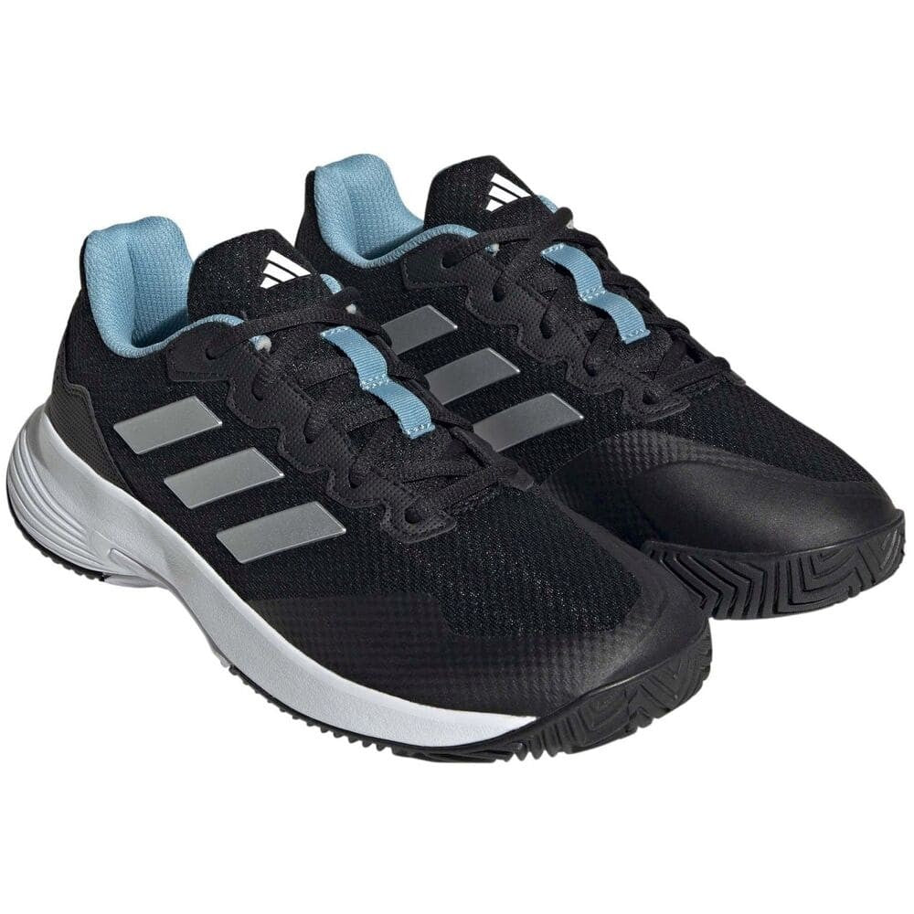 Chaussures de padel Adidas Gamecourt 2 W Black/Silver – vue 2