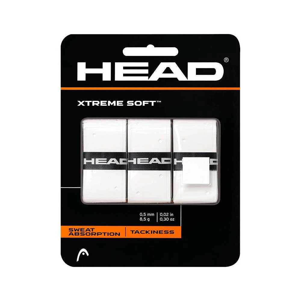 Lot de 3 overgrips Head XtremeSoft Blanc