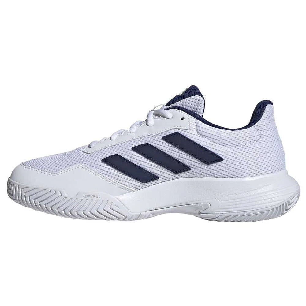 Chaussures de padel Adidas Gamecourt Lite White/Blue – vue 3