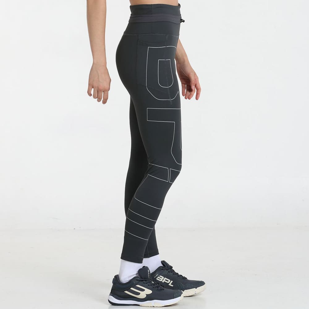 Legging de padel Bullpadel Zalea Gris – vue 2