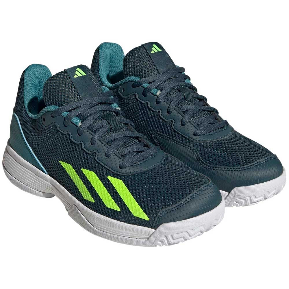 Chaussures de padel Adidas Courtflash K Green Junior – vue 2