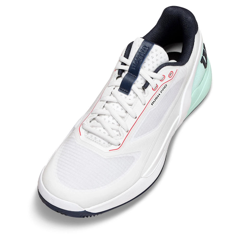 Chaussures de padel Wilson Rush Pro 5 Clay White/Bay – vue 3