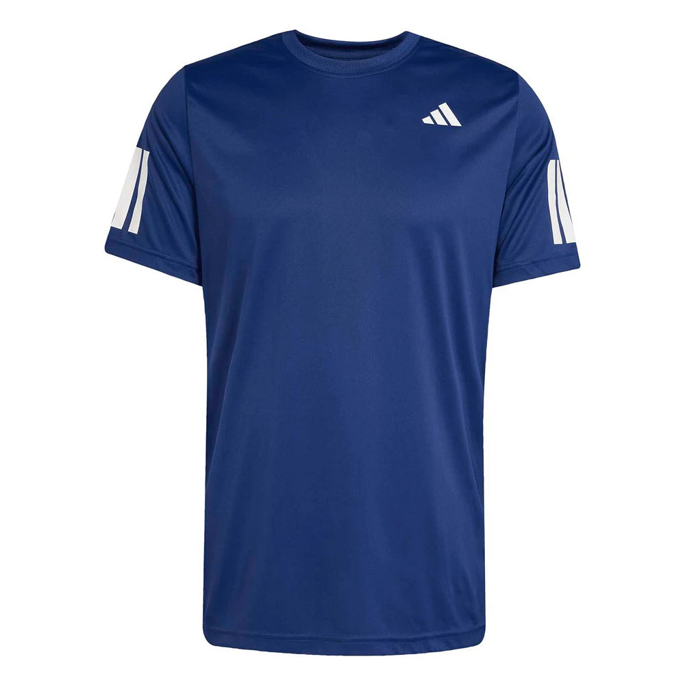T-shirt de padel Adidas Club 3STR Dark Blue 26 – vue 3