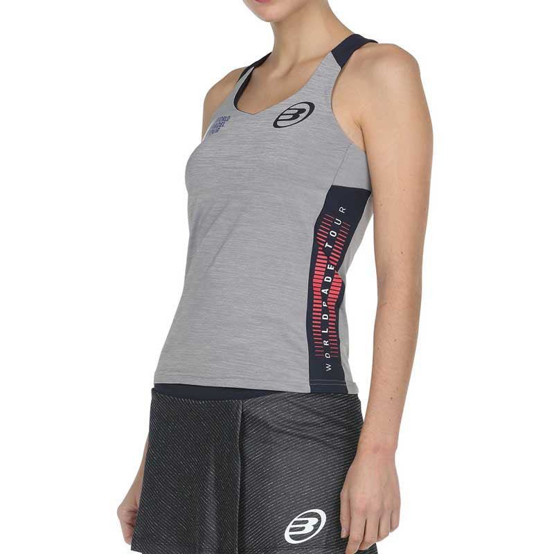 T-shirt de padel Bullpadel Ravolta Gris – vue 3