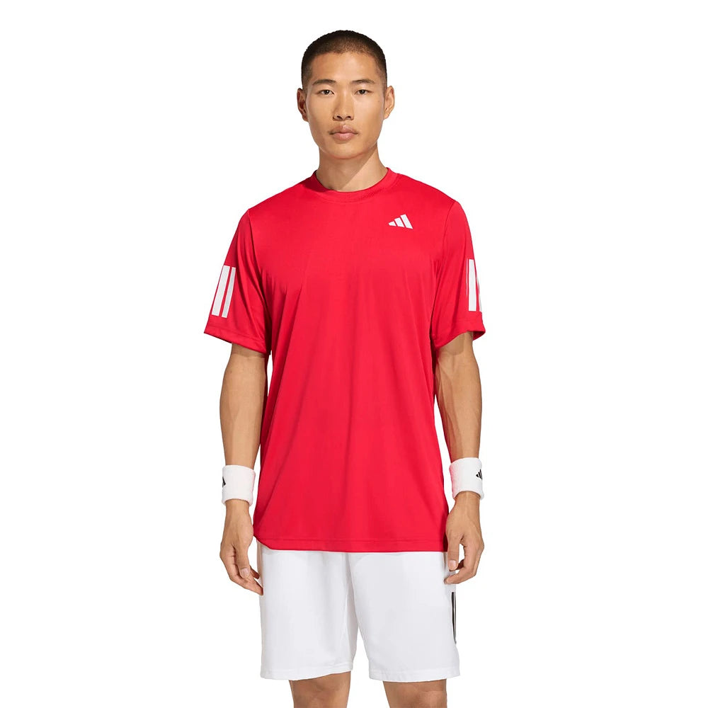 T-shirt de padel Adidas Club 3STR Red 26