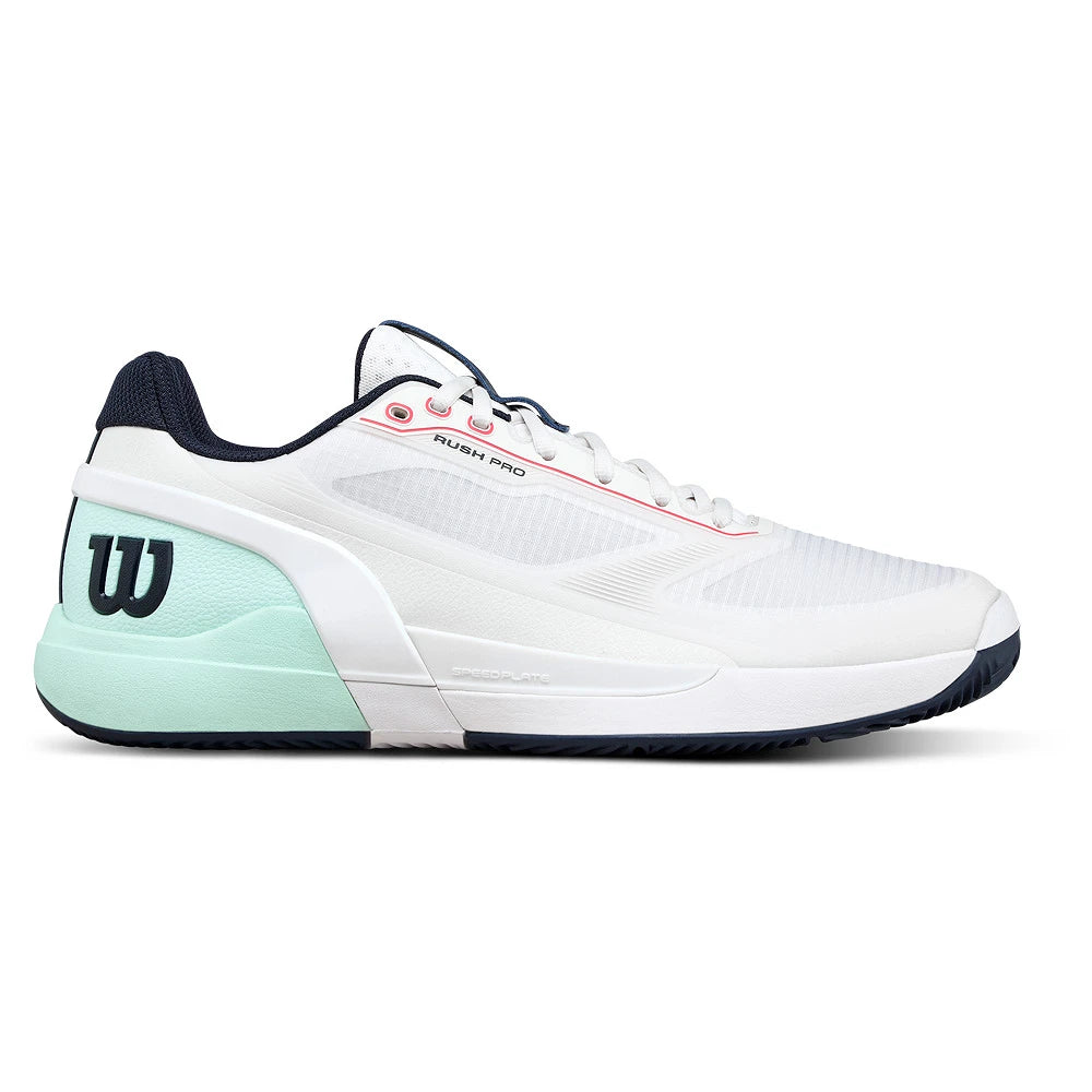 Chaussures de padel Wilson Rush Pro 5 Clay White/Bay