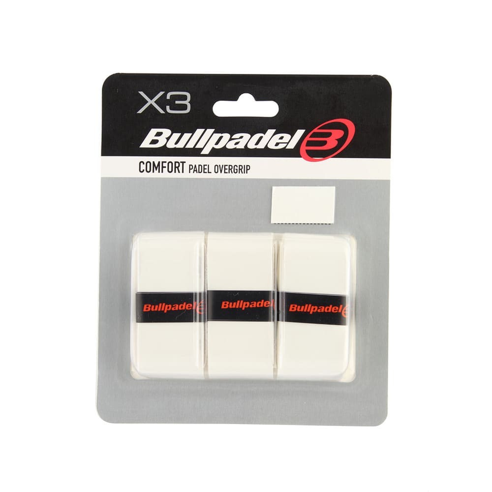 Lot de 3 overgrips Bullpadel Comfort Blanc