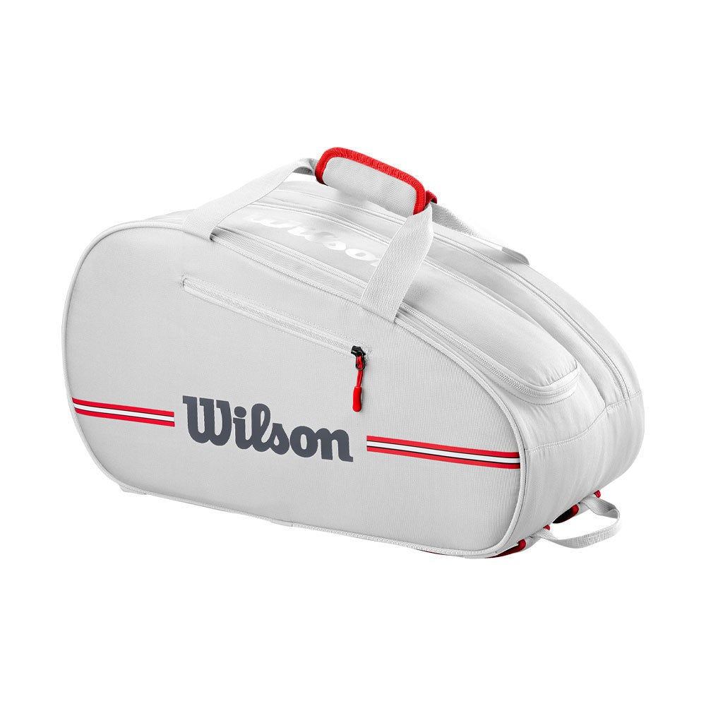 Sac à raquettes Wilson Team Off White – vue 2