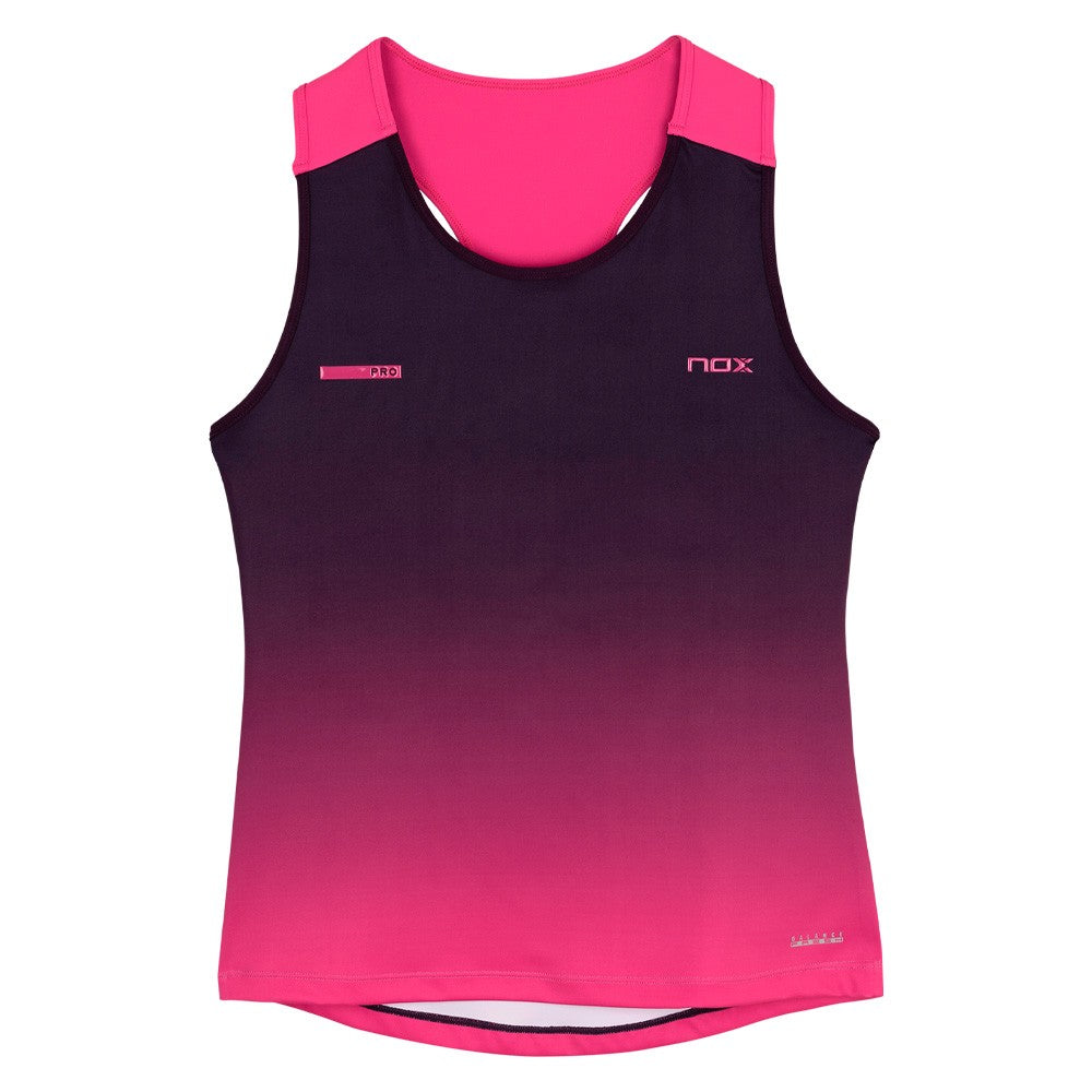 T-shirt de padel Nox Pro Blackberry Rose Dégradé