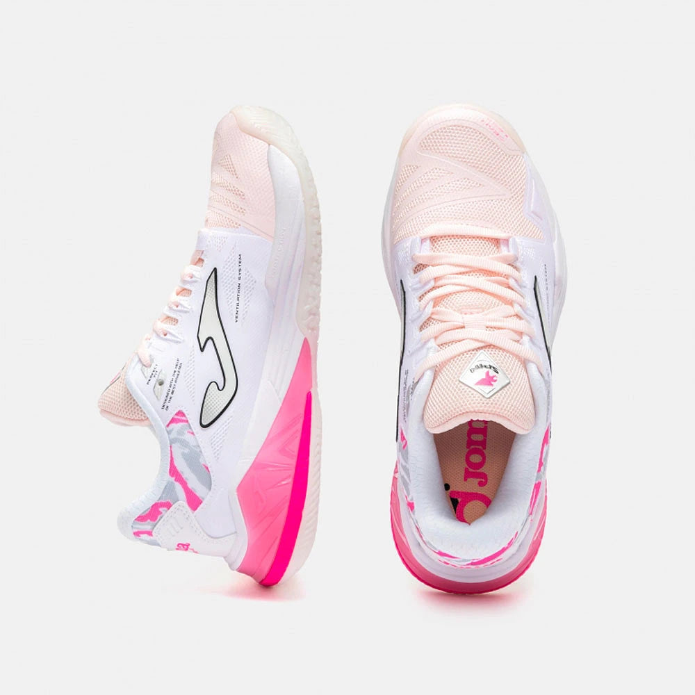 Chaussures de padel Joma Spin Lady 2632 Blanc/Rose – vue 3