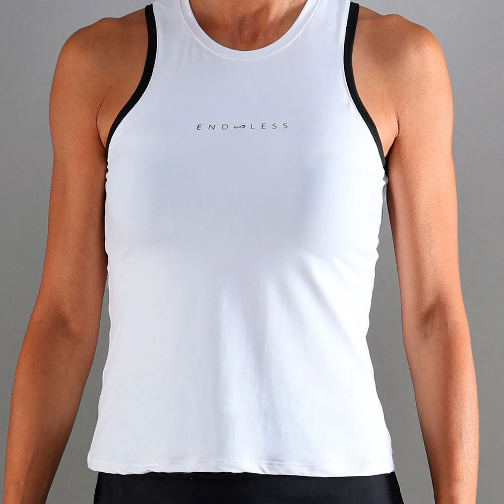 T-shirt de padel Endless Essential White
