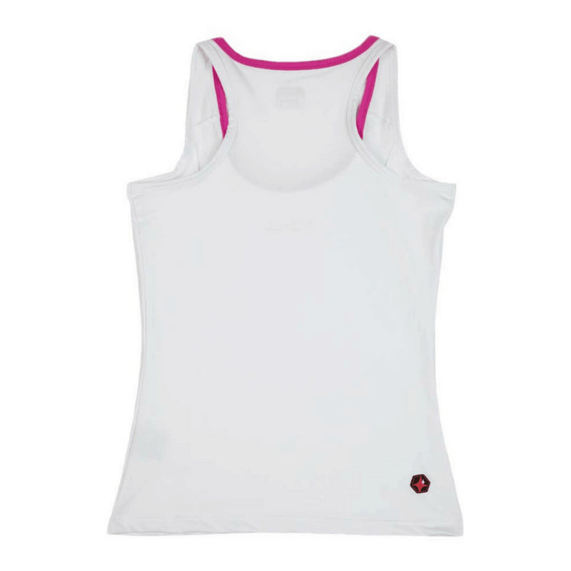 Top de padel Star Vie Sulik Blanc Fuchsia – vue 2