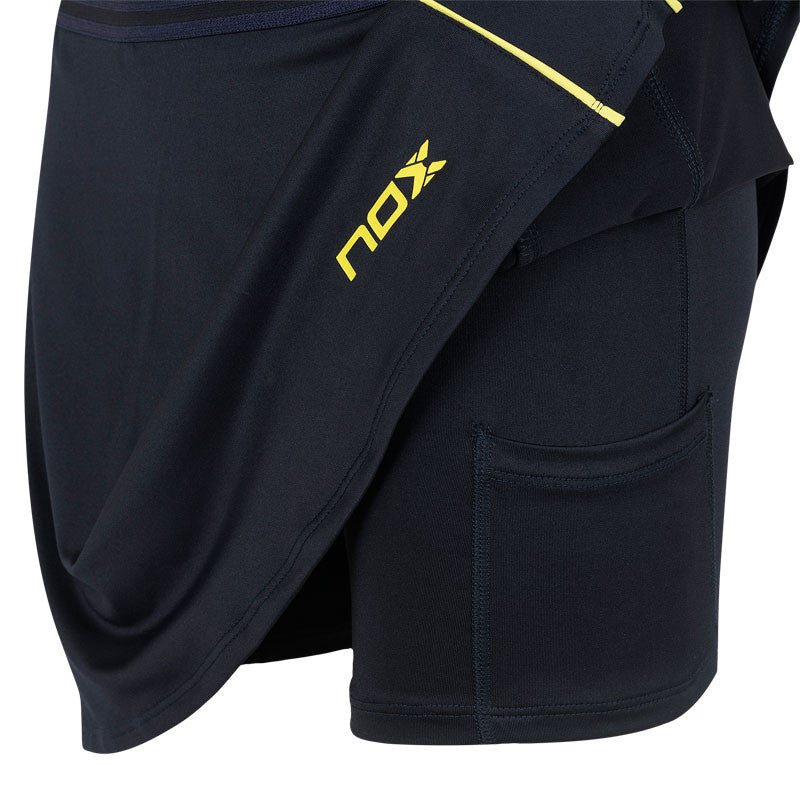 Jupe de padel Nox Pro Citron vert – vue 3