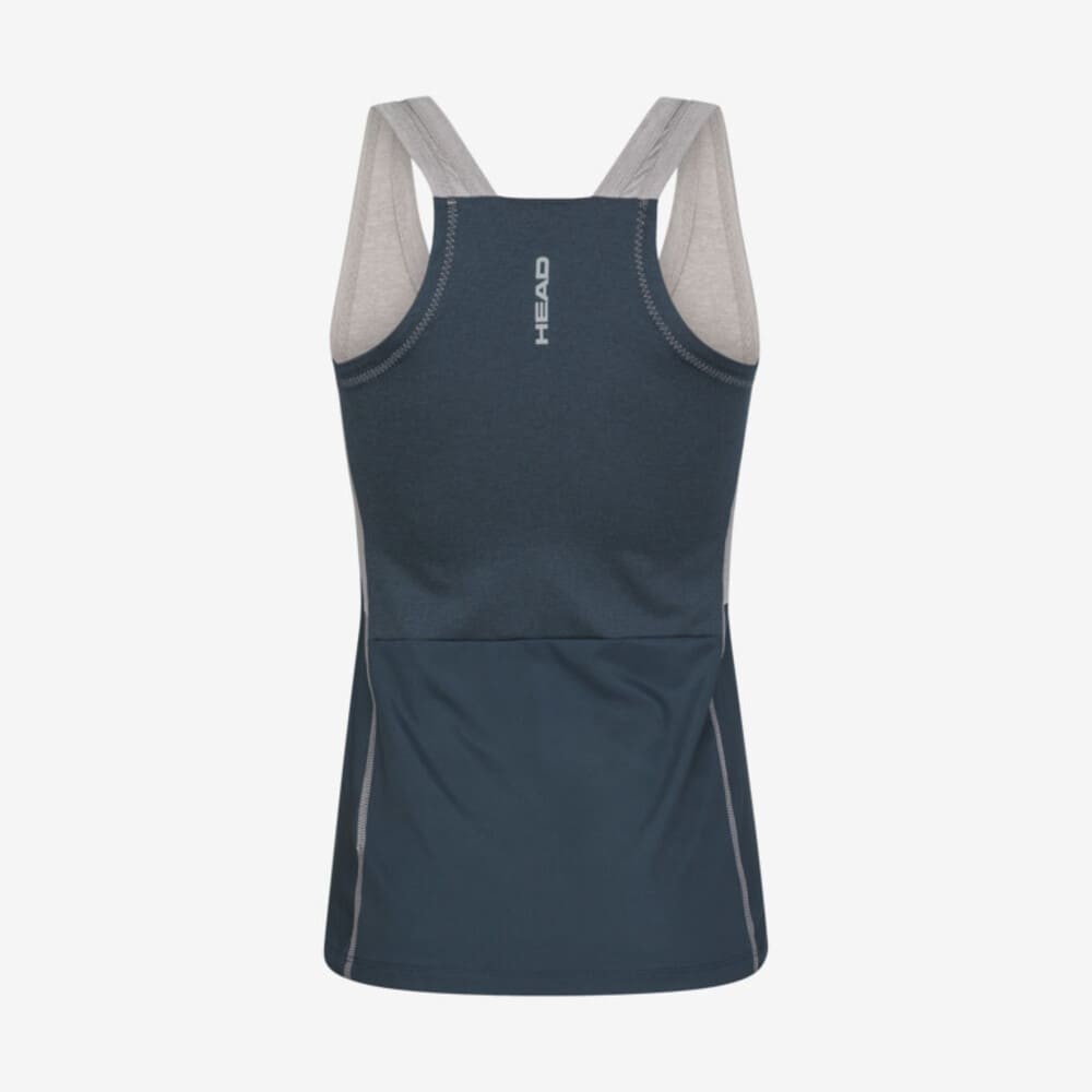 Top de padel Head Tank Grey Navy – vue 2
