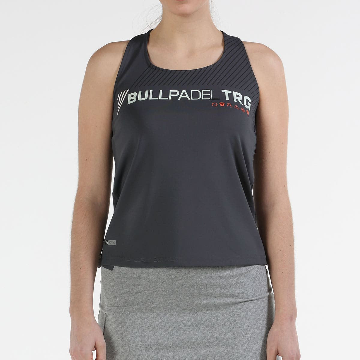 T-shirt de padel Bullpadel Tolva Gris – vue 2