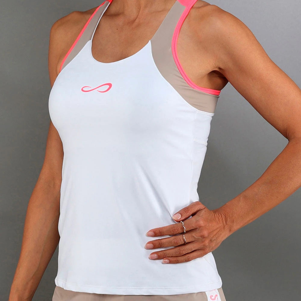 T-shirt de padel Endless Slam White
